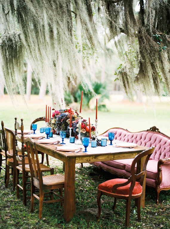 Winter wedding tablescape