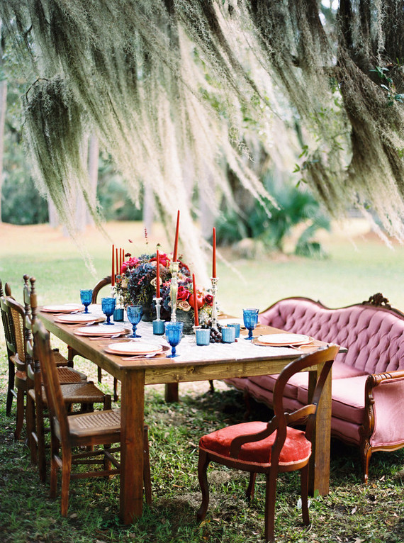 Winter wedding tablescape
