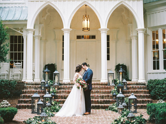 Winter wedding ceremony