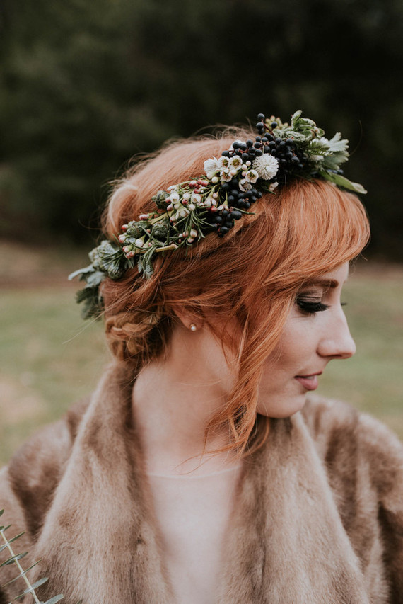 Bridal flower crown