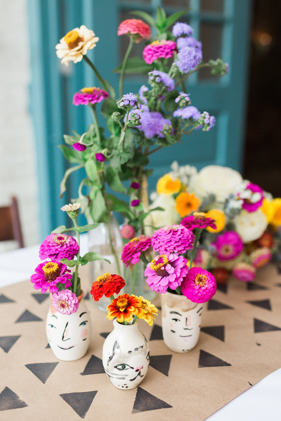 DIY summer wedding florals