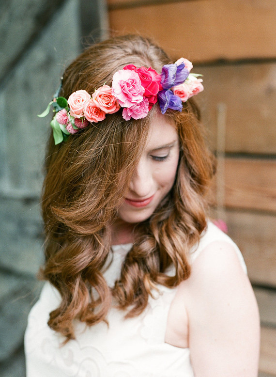 Bridal flower crown