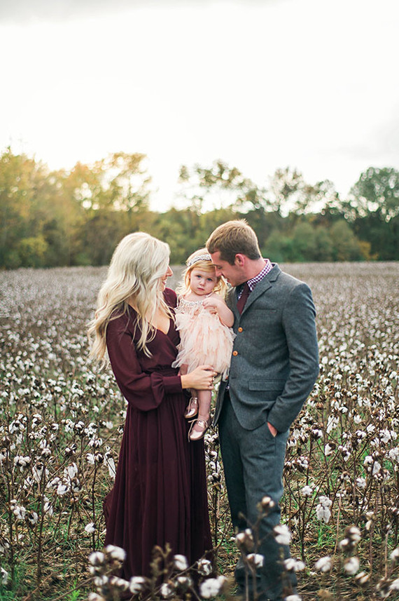 Cotton field family photos