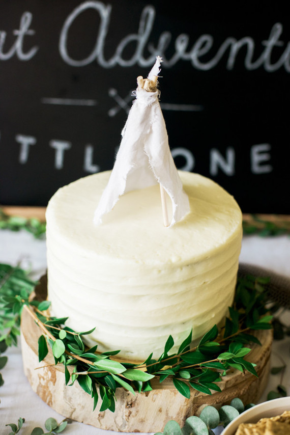 adventure baby shower cake