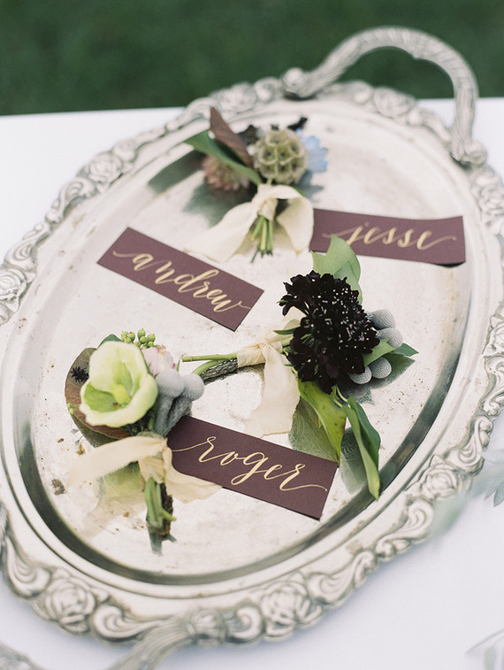 Romantic escort cards