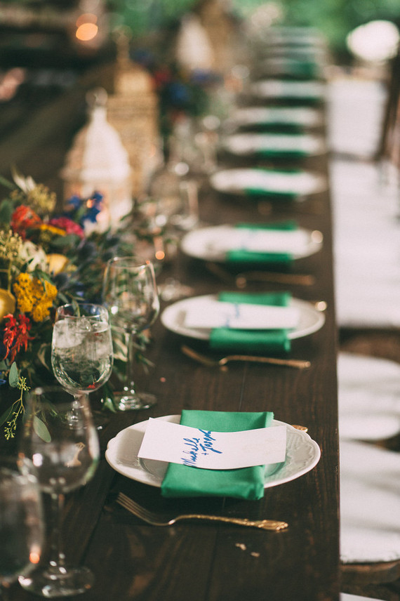 Fall woodland wedding