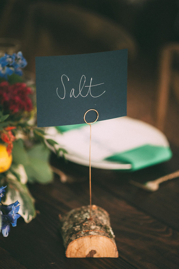 Fall woodland wedding