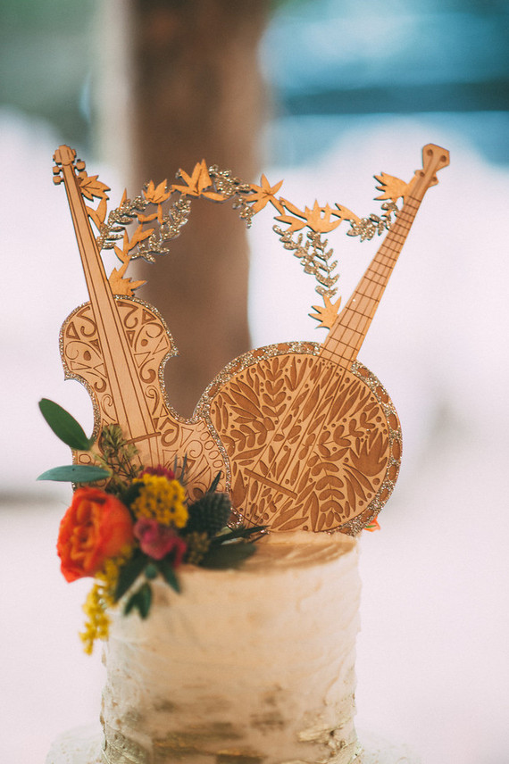 Musical themed wedding cake