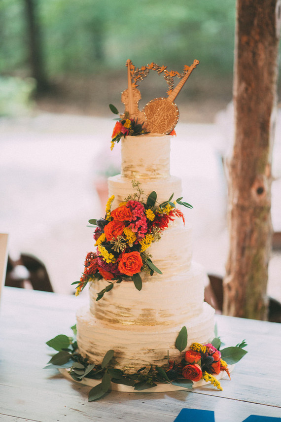 Musical themed wedding cake