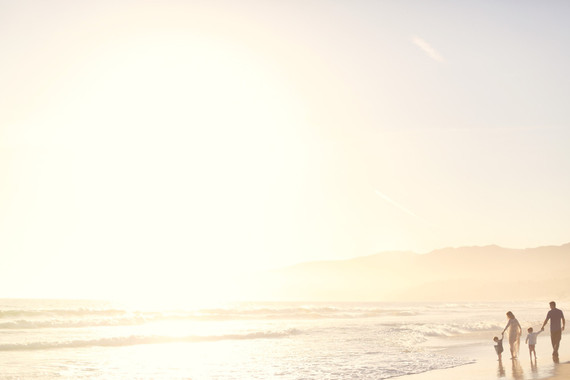 Beach anniversary shoot with kids by Max Wanger