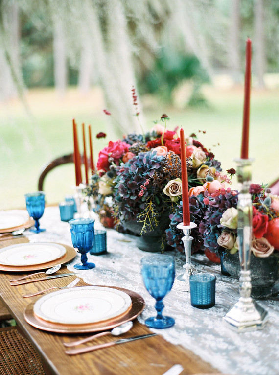 Jewel toned wedding inspiration Inspiration