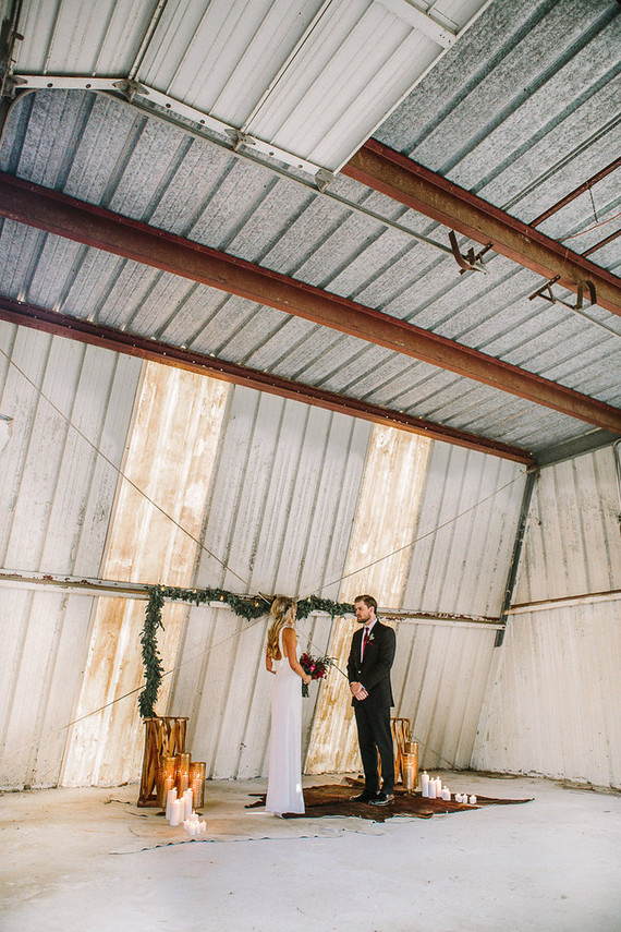 Romantic equestrian wedding ceremony