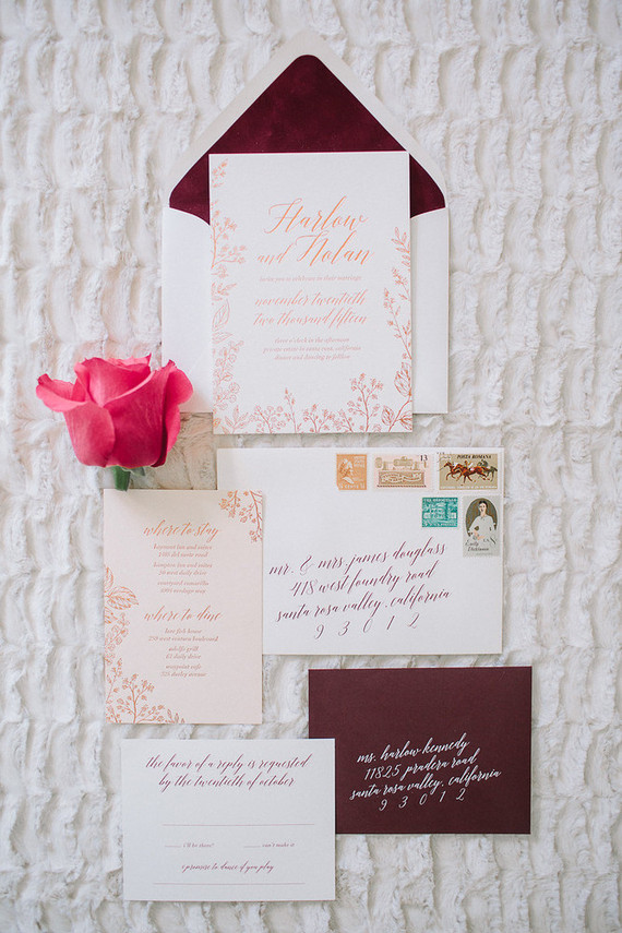 Wedding invitation suite