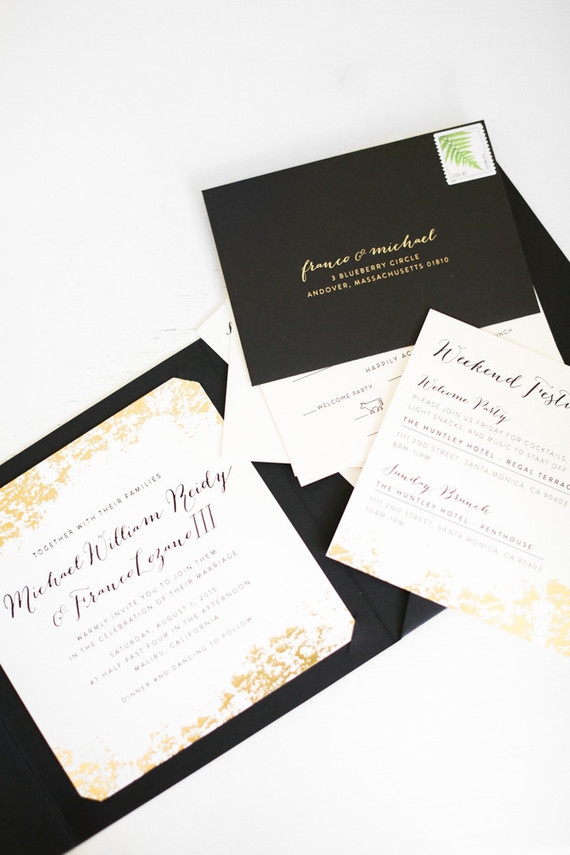 Wedding invitation suite