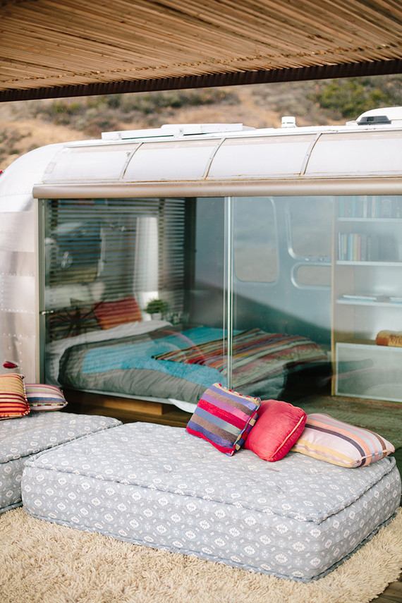 Malibu airstream engagement session