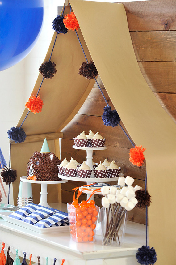 Woodsy first birthday party from Happy Wish Co