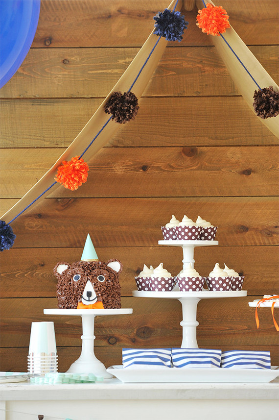 Woodsy first birthday party from Happy Wish Co