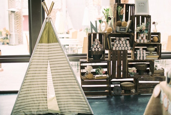 first birthday teepee