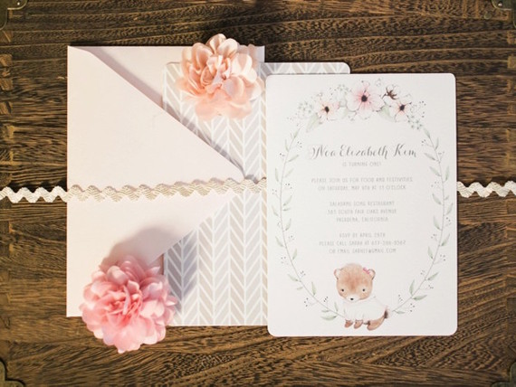 Feminine pink first birthday ideas