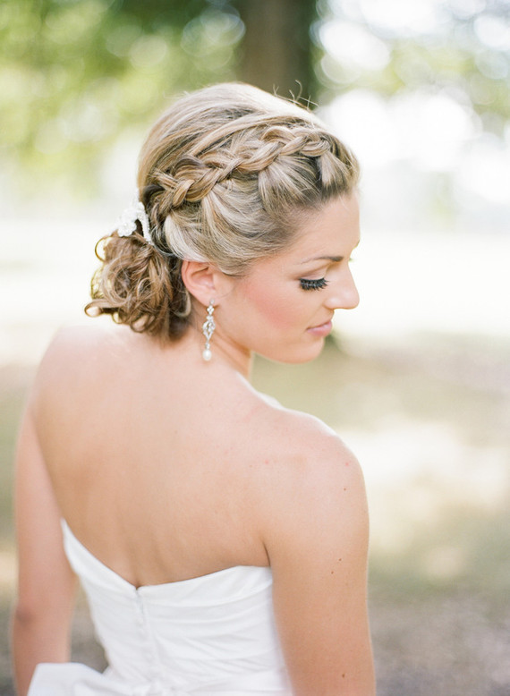 Braided bridal hairstyle