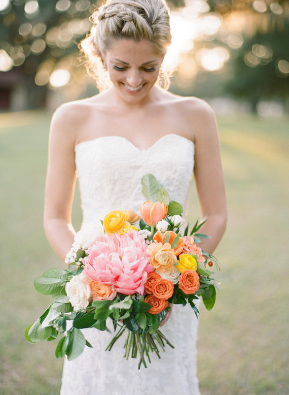 Peony bridal bouquet