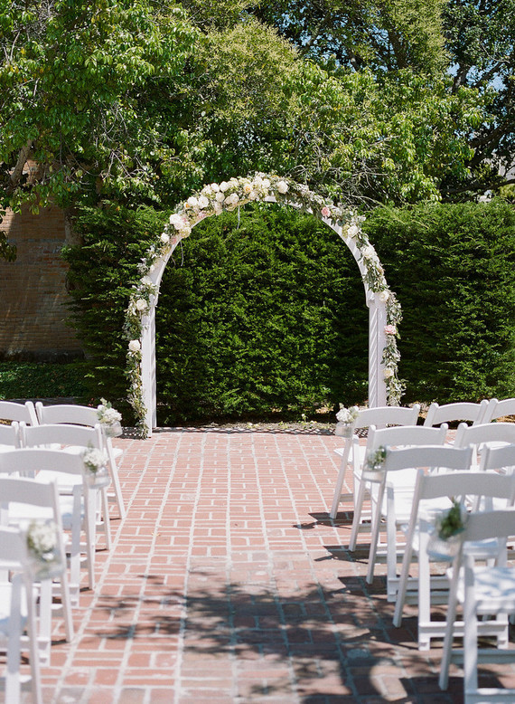 California garden wedding