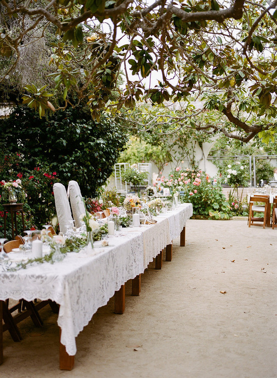 California garden wedding