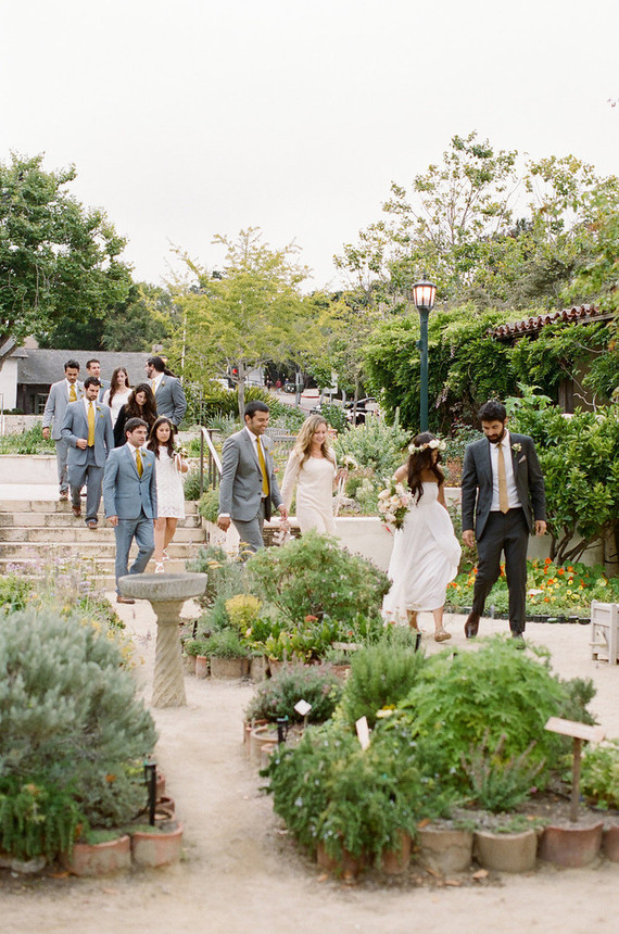 California garden wedding