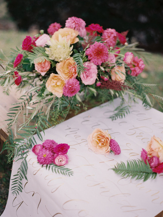 Colorful spring florals