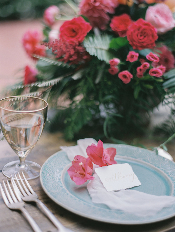 Spring wedding florals