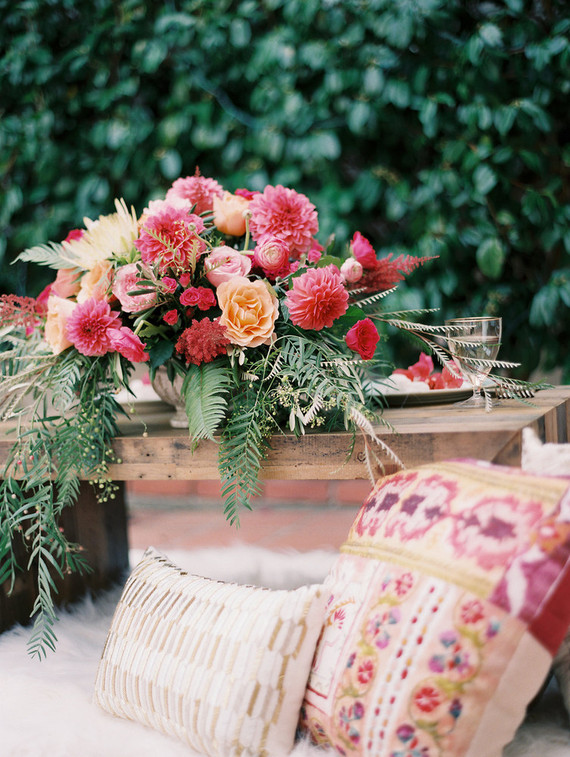 Spring wedding florals