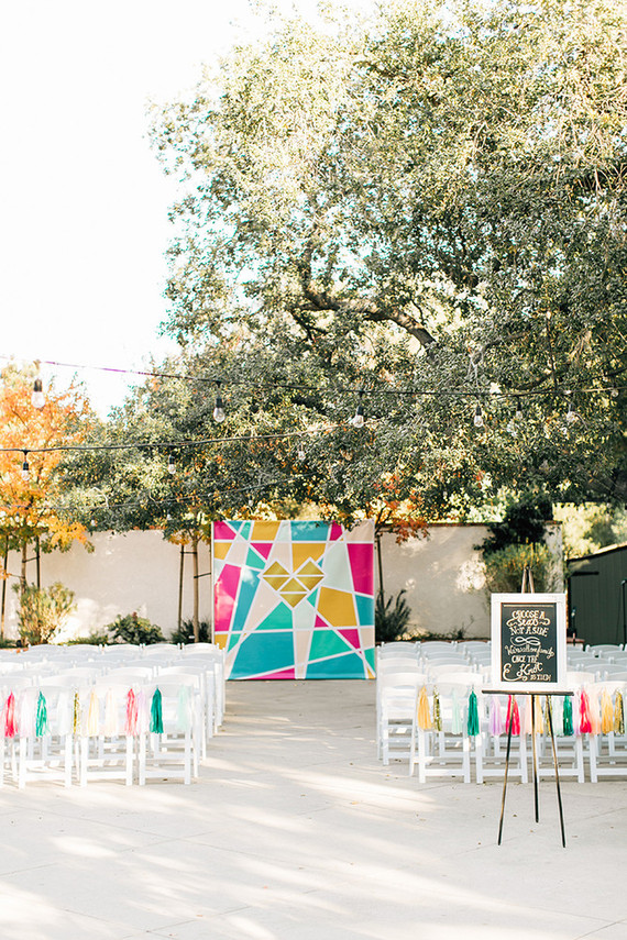 Colorful geometric ceremony
