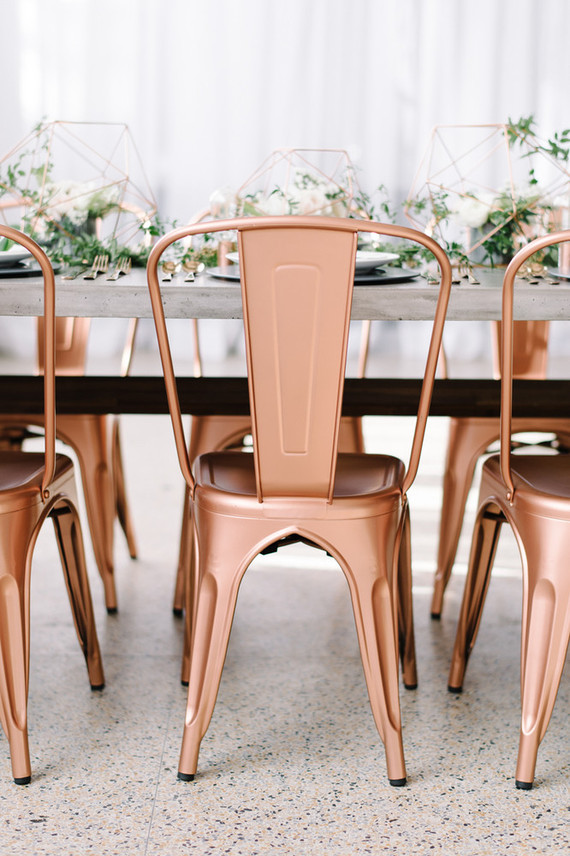 Copper furniture rentals