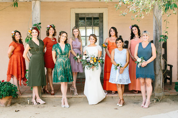 Wedding party portrait