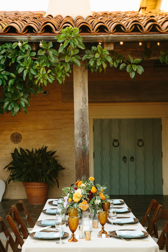 Spanish style wedding reception