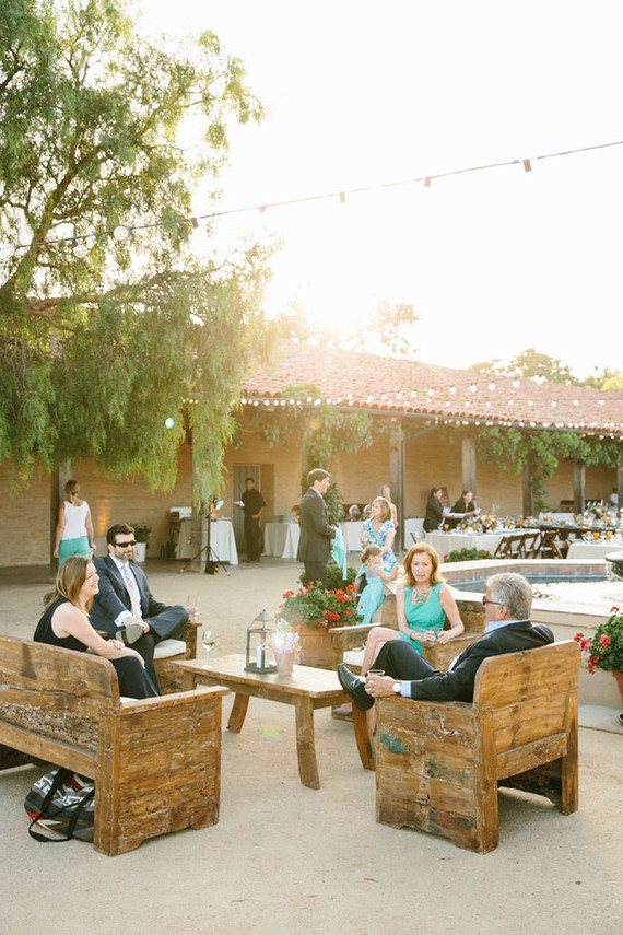 Spanish style lounge area