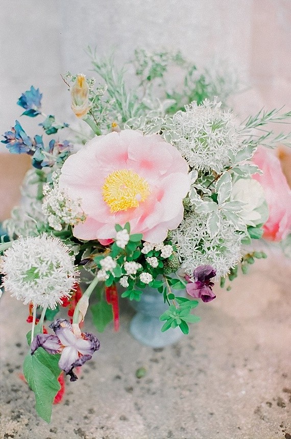 Spring peony floral arrangement