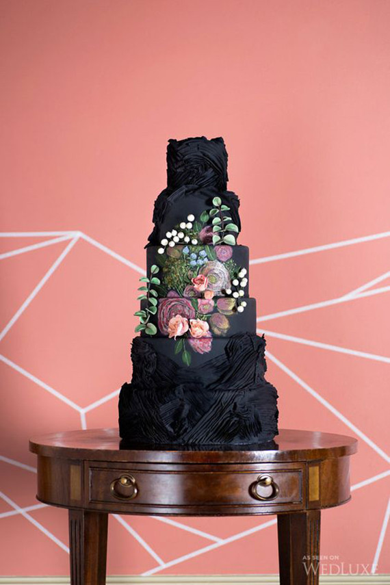 Black wedding cakes Inspiration