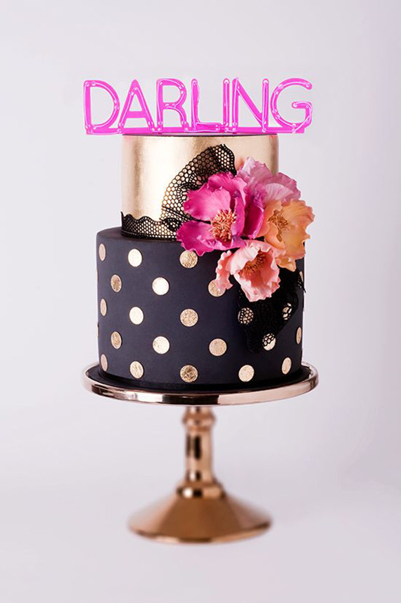 Black wedding cakes