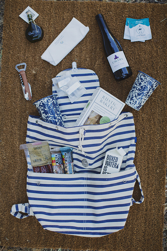 Camping themed wedding favors