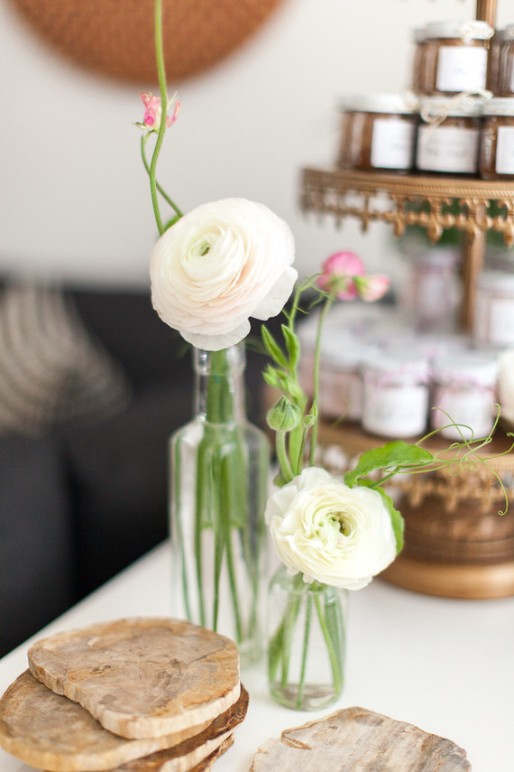 simple blush baby shower ideas