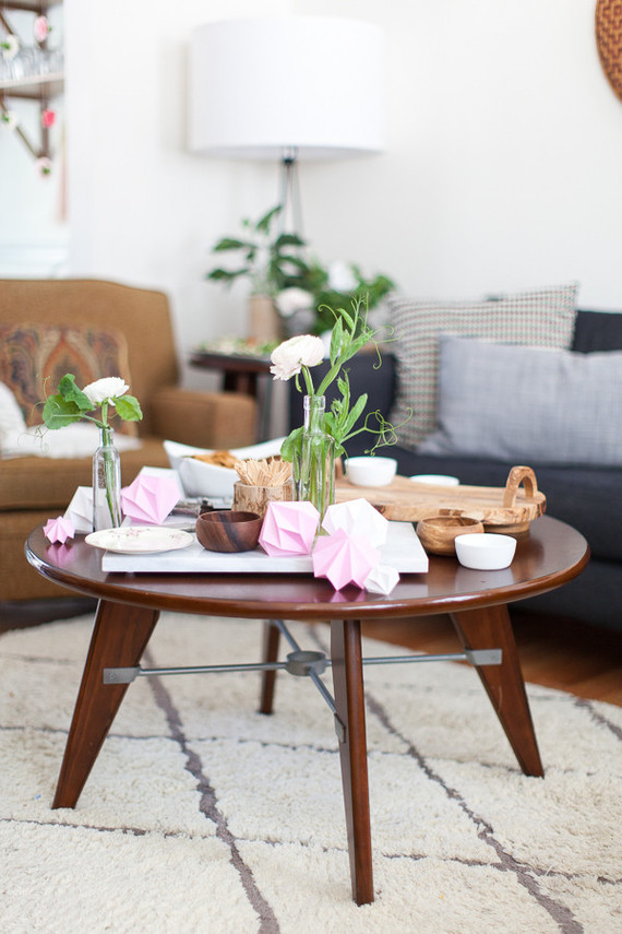 simple blush baby shower ideas