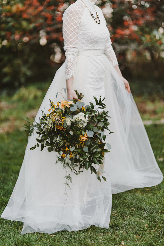 Edgy fall elopement inspiration