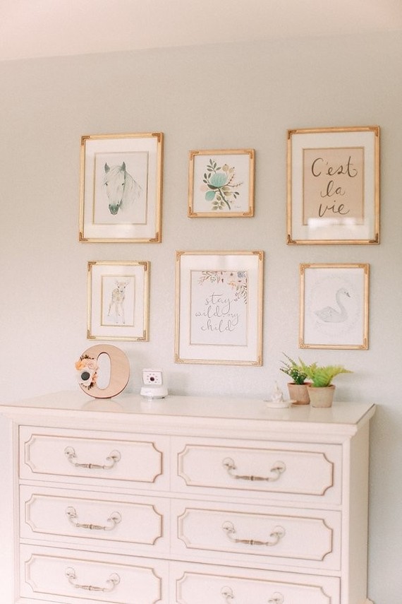 vintage french girls nursery