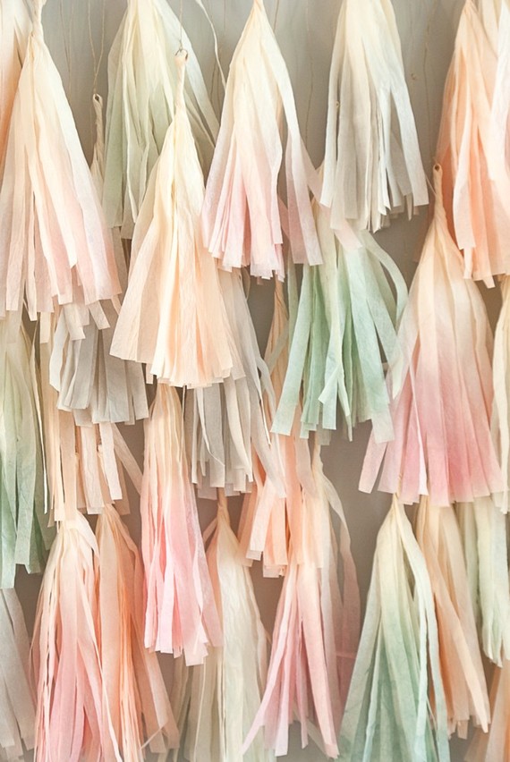 dip dyed tassels