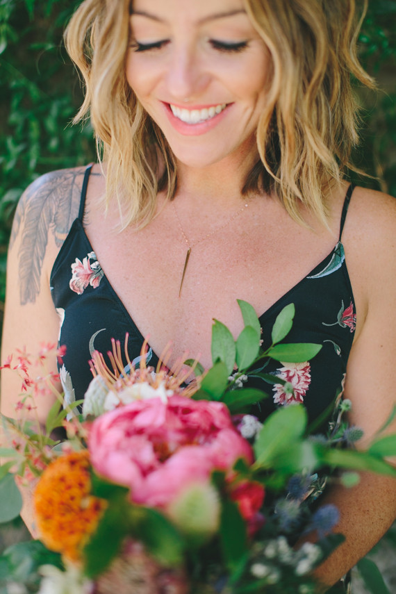 Floral bridesmaid dress