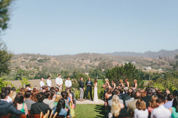 California summer wedding