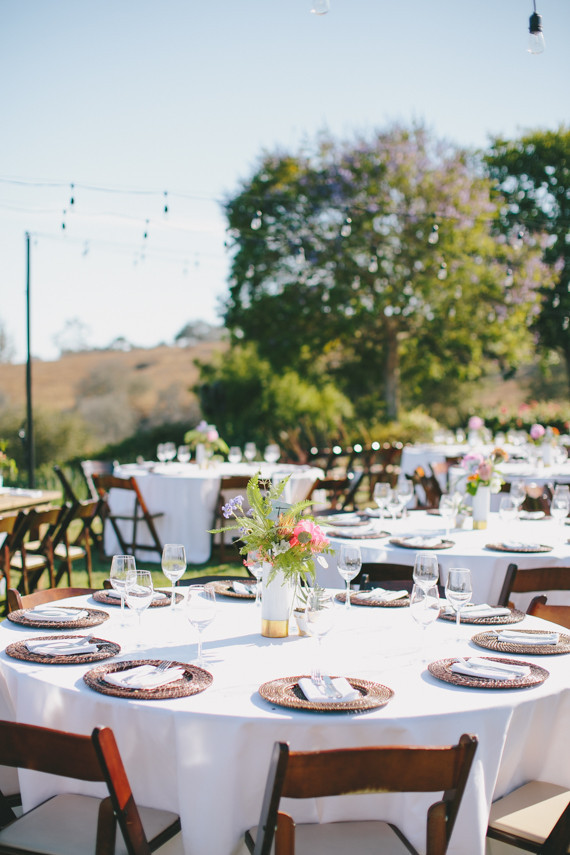 California summer wedding