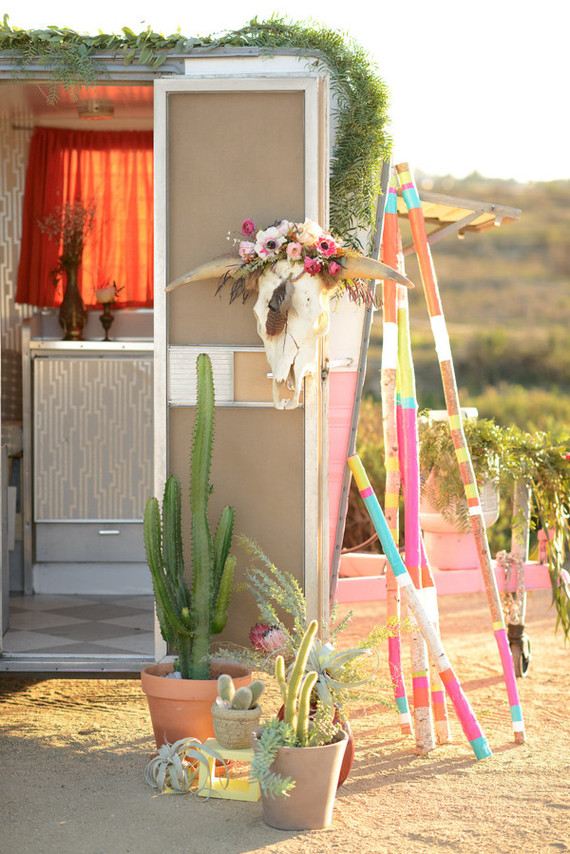 bohemian vintage camper party
