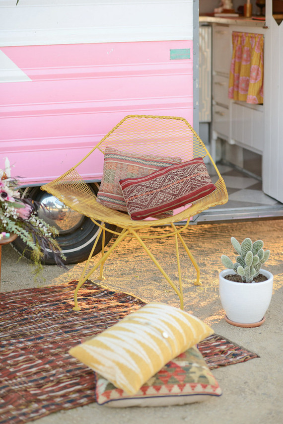 bohemian vintage camper party Inspiration